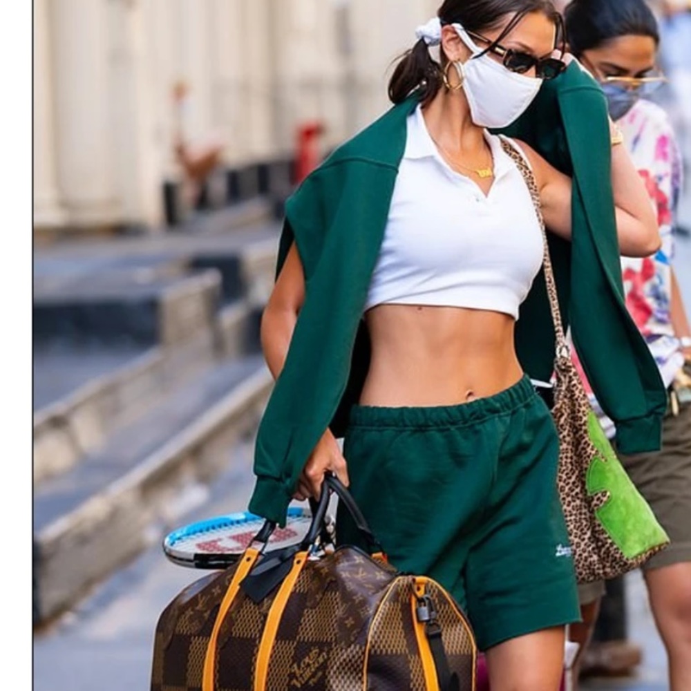 THE MAYFAIR GROUP GREEN SWEATSHORTS